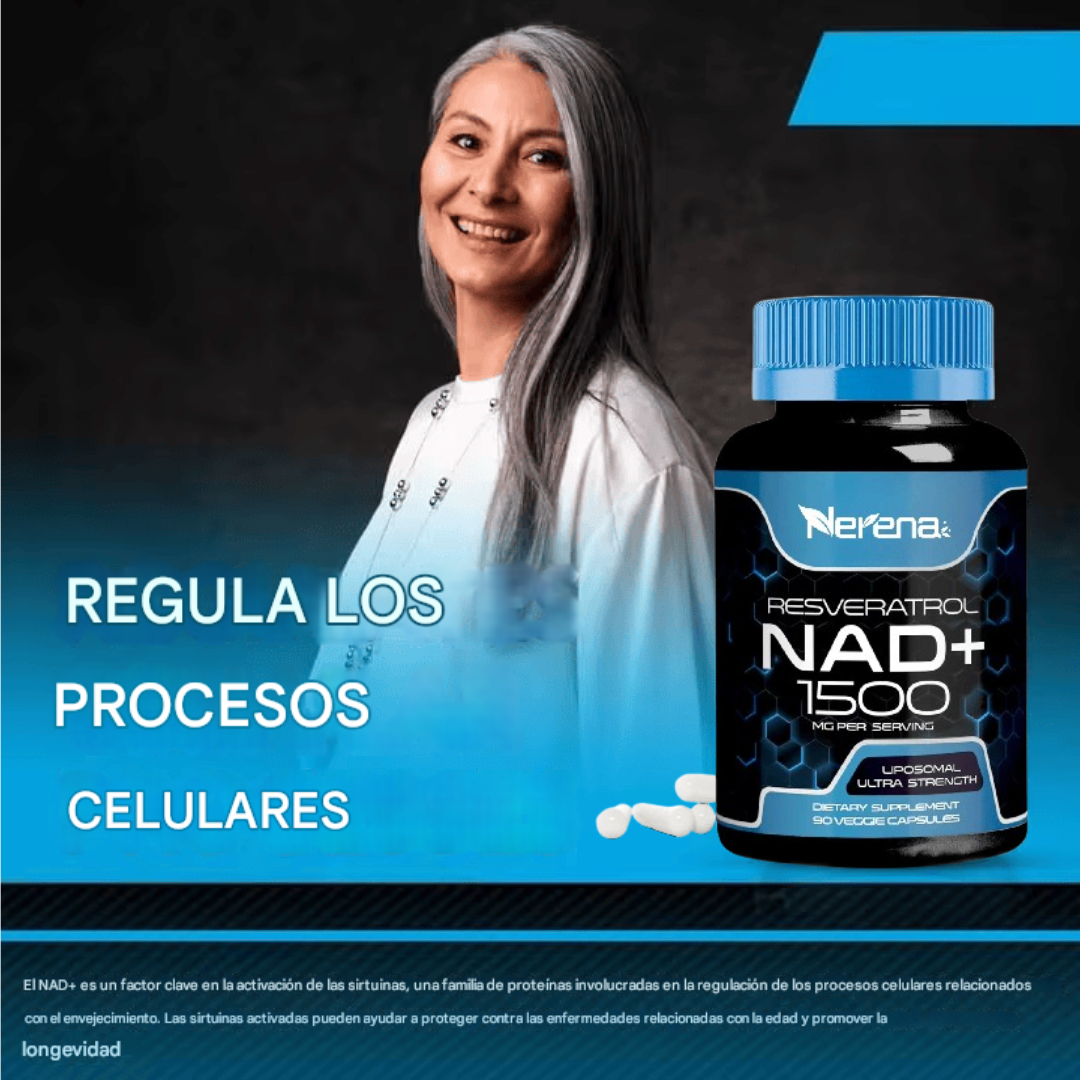 ResveraNad+™ – El secreto antiedad ✨: NAD+ 💊 y Resveratrol en una sola fórmula 💥