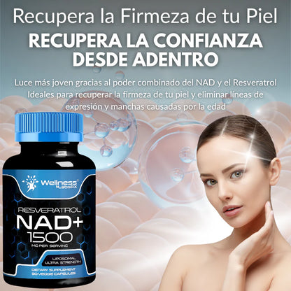 ResveraNad+™ – El secreto antiedad ✨: NAD+ 💊 y Resveratrol en una sola fórmula 💥